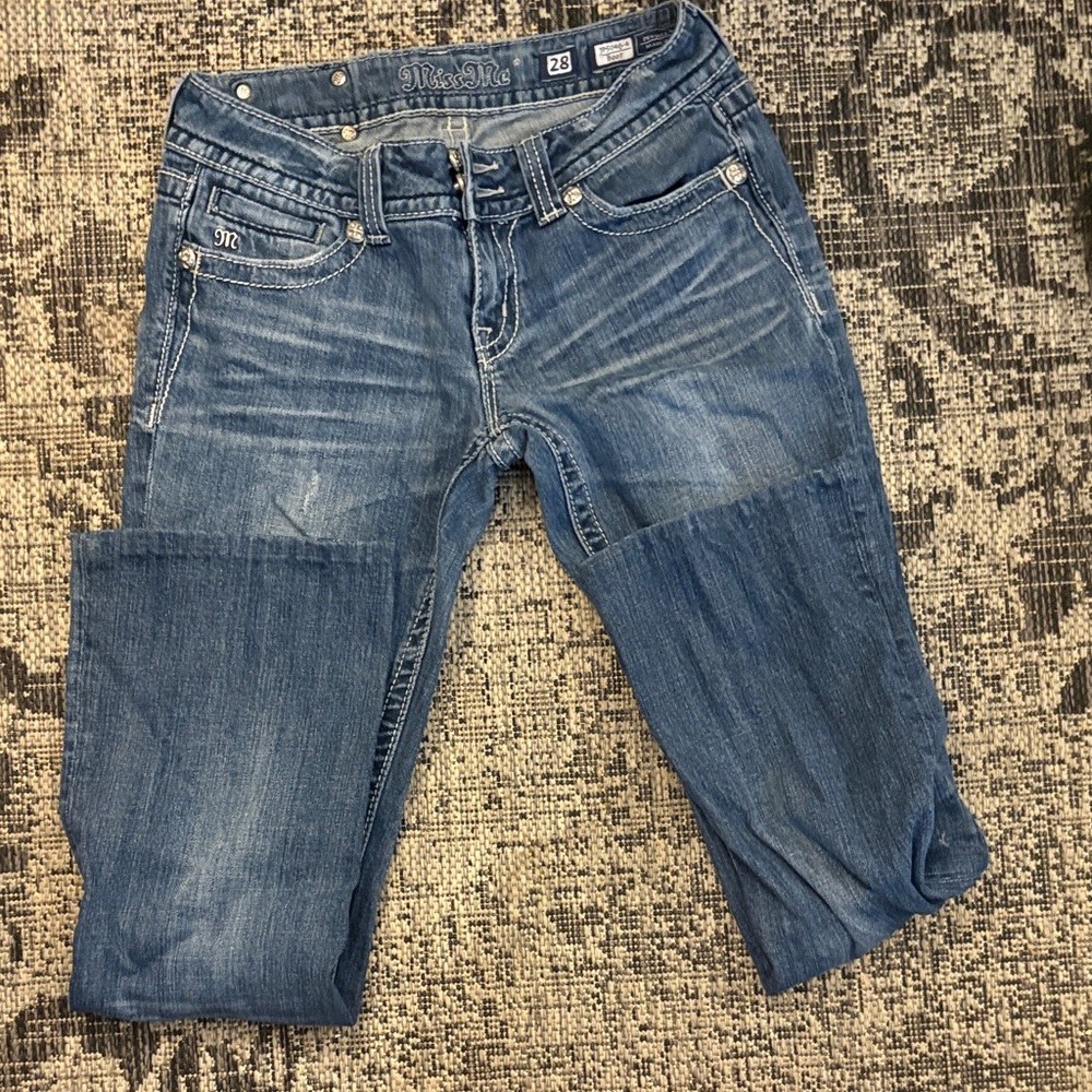 Miss Me Blue Boyfriend Jeans